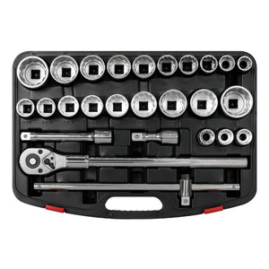 Sealey Socket Set 26pc 3/4" Drive 12pt WallDrive Hardened/Tempered (Premier)