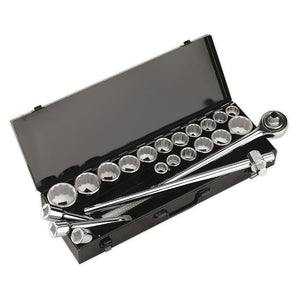 Sealey Socket Set 22pc 3/4" Drive 12pt WallDrive (Premier)