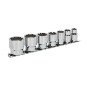 Sealey Socket Set 7pc 3/8" Drive Whitworth (Premier)