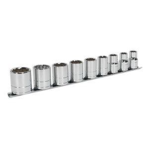 Sealey Socket Set 9pc 1/2" Drive Whitworth (Premier)