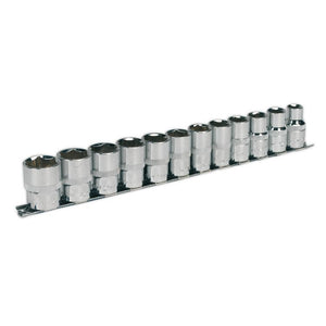 Sealey Socket Set 12pc 1/2" Drive 6pt WallDrive Metric (Premier)