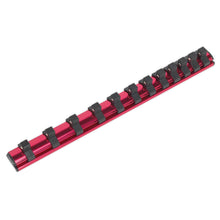 Load image into Gallery viewer, Sealey Socket Retaining Rail Magnetic 3/8&quot; Drive 12 Clips (Premier)
