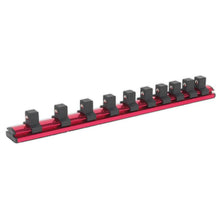 Load image into Gallery viewer, Sealey Socket Retaining Rail Magnetic 1/2&quot; Drive 10 Clips (Premier)
