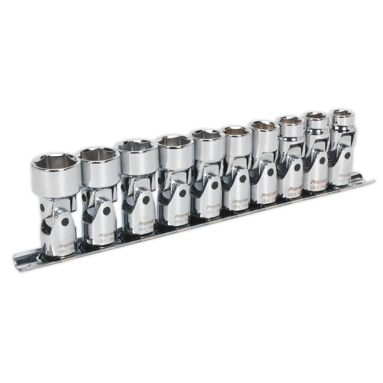 Sealey Universal Joint Socket Set 10pc 3/8