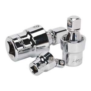 Sealey Universal Joint Set 3pc (Premier)