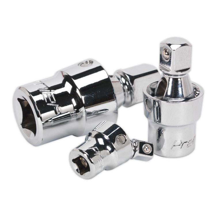 Sealey Universal Joint Set 3pc (Premier)