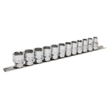 Load image into Gallery viewer, Sealey Socket Set 12pc 3/8&quot; Drive Lock-On 6pt Metric (Premier)
