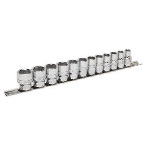 Sealey Socket Set 12pc 3/8" Drive Lock-On 6pt Metric (Premier)