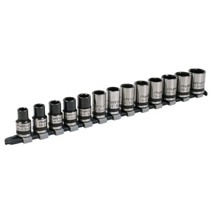 Sealey Socket Set 13pc 1/2" Drive Lock-On 6pt Metric - Black Series (Premier)