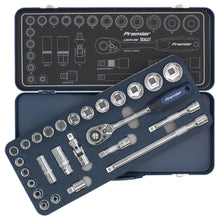 Load image into Gallery viewer, Sealey Socket Set 26pc 1/2&quot; Drive Lock-On 6pt Metric (Premier)
