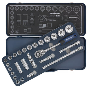 Sealey Socket Set 26pc 1/2" Drive Lock-On 6pt Metric (Premier)