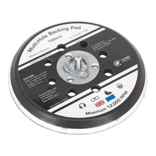 Load image into Gallery viewer, Sealey Universal Dust-Free Stick-On DA Backing Pad 150mm x 5/16"UNF &amp; M8
