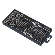 Load image into Gallery viewer, Sealey Tap &amp; Die Set 40pc Split Dies in Storage Tray - Metric
