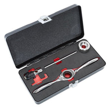 Load image into Gallery viewer, Sealey Bi-Directional Ratchet Tap &amp; Die Holder Set 5pc Metric
