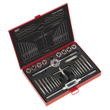 Load image into Gallery viewer, Sealey Tap &amp; Die Set 28pc Split Dies - Imperial BSW
