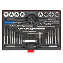 Load image into Gallery viewer, Sealey Tap &amp; Die Set 37pc Split Dies - Metric
