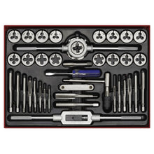 Load image into Gallery viewer, Sealey Tap &amp; Die Set 40pc Split Dies in Storage Case - Metric
