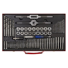 Load image into Gallery viewer, Sealey Tap &amp; Die Set 76pc Split Dies - Metric
