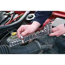 Load image into Gallery viewer, Sealey Socket Retaining Rail, 14 Clips 3/8&quot; Drive (Premier)
