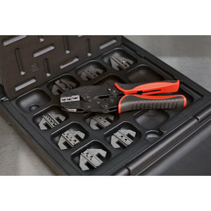 Sealey Ratchet Crimping Tool, Jaws and Storage Case