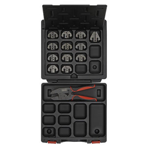Sealey Ratchet Crimping Tool, Jaws and Storage Case