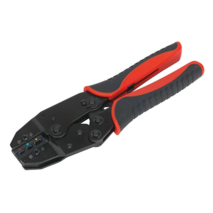 Sealey Ratchet Crimping Tool Insulated Terminals (Comfort Grip)