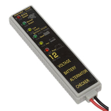 Load image into Gallery viewer, Sealey Battery &amp; Alternator Tester 12V LED
