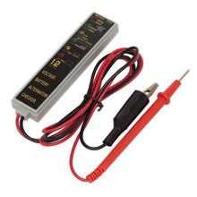 Load image into Gallery viewer, Sealey Battery &amp; Alternator Tester 12V LED
