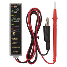 Load image into Gallery viewer, Sealey Battery &amp; Alternator Tester 12V LED
