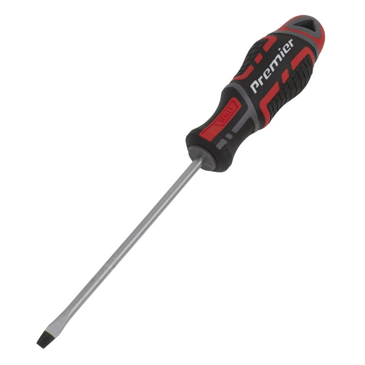 Sealey Screwdriver Slotted 4 x 100mm - GripMAX (Premier)