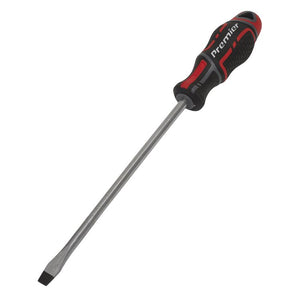 Sealey Screwdriver Slotted 8 x 200mm - GripMAX (Premier)