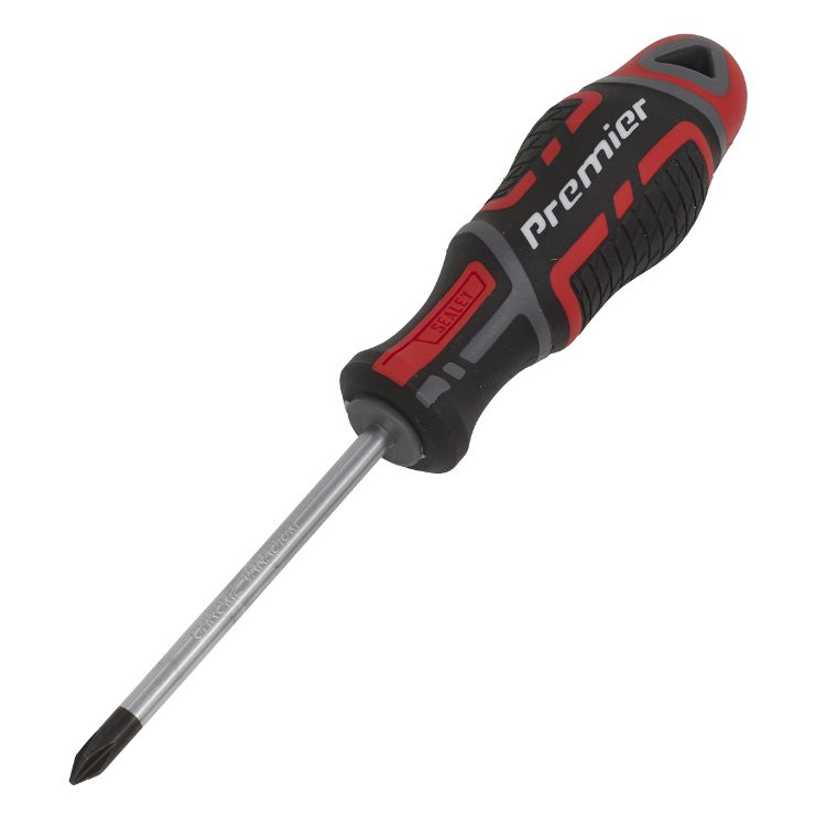 Sealey Screwdriver Phillips #1 x 75mm - GripMAX (Premier)