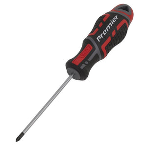 Sealey Screwdriver Pozi #0 x 75mm - GripMAX (Premier)