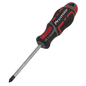 Sealey Screwdriver Pozi #1 x 75mm - GripMAX (Premier)