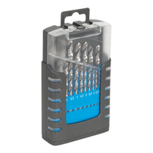 Load image into Gallery viewer, Sealey HSS Split Point Fully Ground Drill Bit Set 19pc Metric
