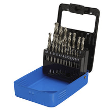 Load image into Gallery viewer, Sealey HSS Split Point Fully Ground Drill Bit Set 19pc Metric
