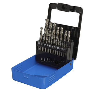 Sealey HSS Split Point Fully Ground Drill Bit Set 19pc Metric