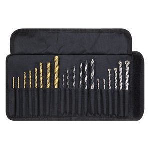 Sealey 1/4" Hex Shank Assorted Drill Bit Set 20pc