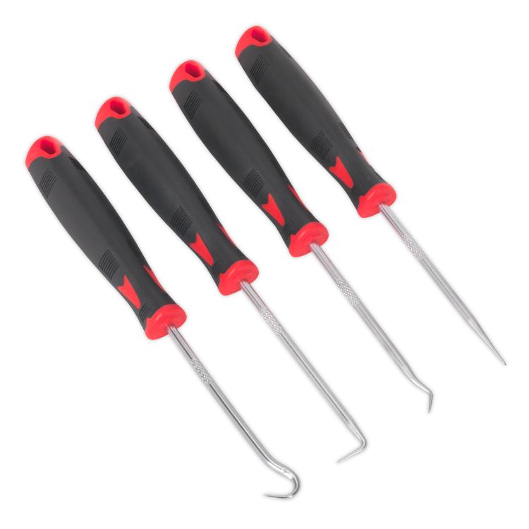 Sealey Miniature Hook & Pick Set 4pc