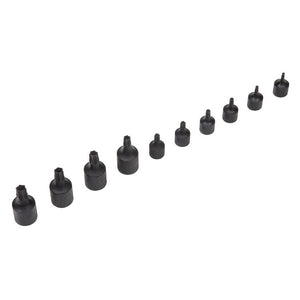 Sealey Low Profile TRX-Star* Impact Socket Bit Set 1/4" & 3/8" Drive 10pc in Storage Tray (Premier)