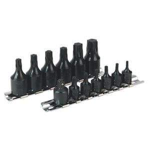 Sealey TRX-Star* Socket Bit Set 13pc 1/4" & 3/8" Drive (Premier)