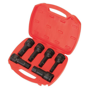 Sealey Impact Hex Socket Bit Set 6pc 3/4" Sq Drive (Premier)