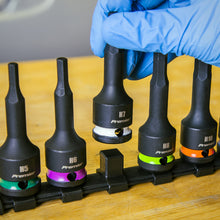 Load image into Gallery viewer, Sealey Hex Impact Socket Bit Set 8pc 1/2&quot; Sq Drive (Premier)
