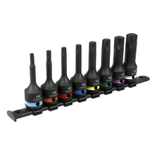 Load image into Gallery viewer, Sealey TRX-Star* Impact Socket Bit Set 8pc 1/2&quot; Drive (Premier)
