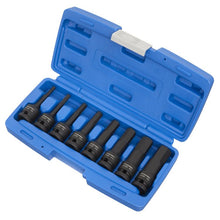 Load image into Gallery viewer, Sealey Impact Hex Socket Bit Set 8pc 1/2&quot; Sq Drive (Premier)
