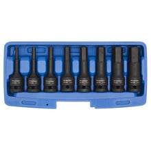 Load image into Gallery viewer, Sealey Impact Hex Socket Bit Set 8pc 1/2&quot; Sq Drive (Premier)

