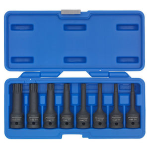Sealey Impact TRX-Star* Socket Bit Set 8pc 1/2" Drive (Premier)
