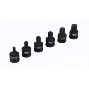 Sealey Impact Spline Socket Bit Set 6pc 1/2" Drive (Premier)