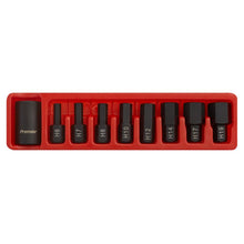 Load image into Gallery viewer, Sealey Impact Hex Bit &amp; Holder Set 9pc 1/2&quot; Sq Drive (Premier)
