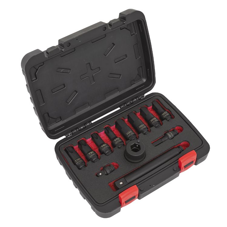 Sealey Impact Socket Bit & Accessories Set 12pc 3/4